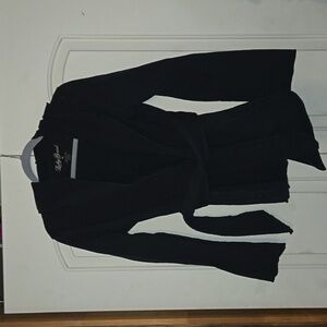 Lucky Brand Black Hoodie Cotton Jacket Sz Medium